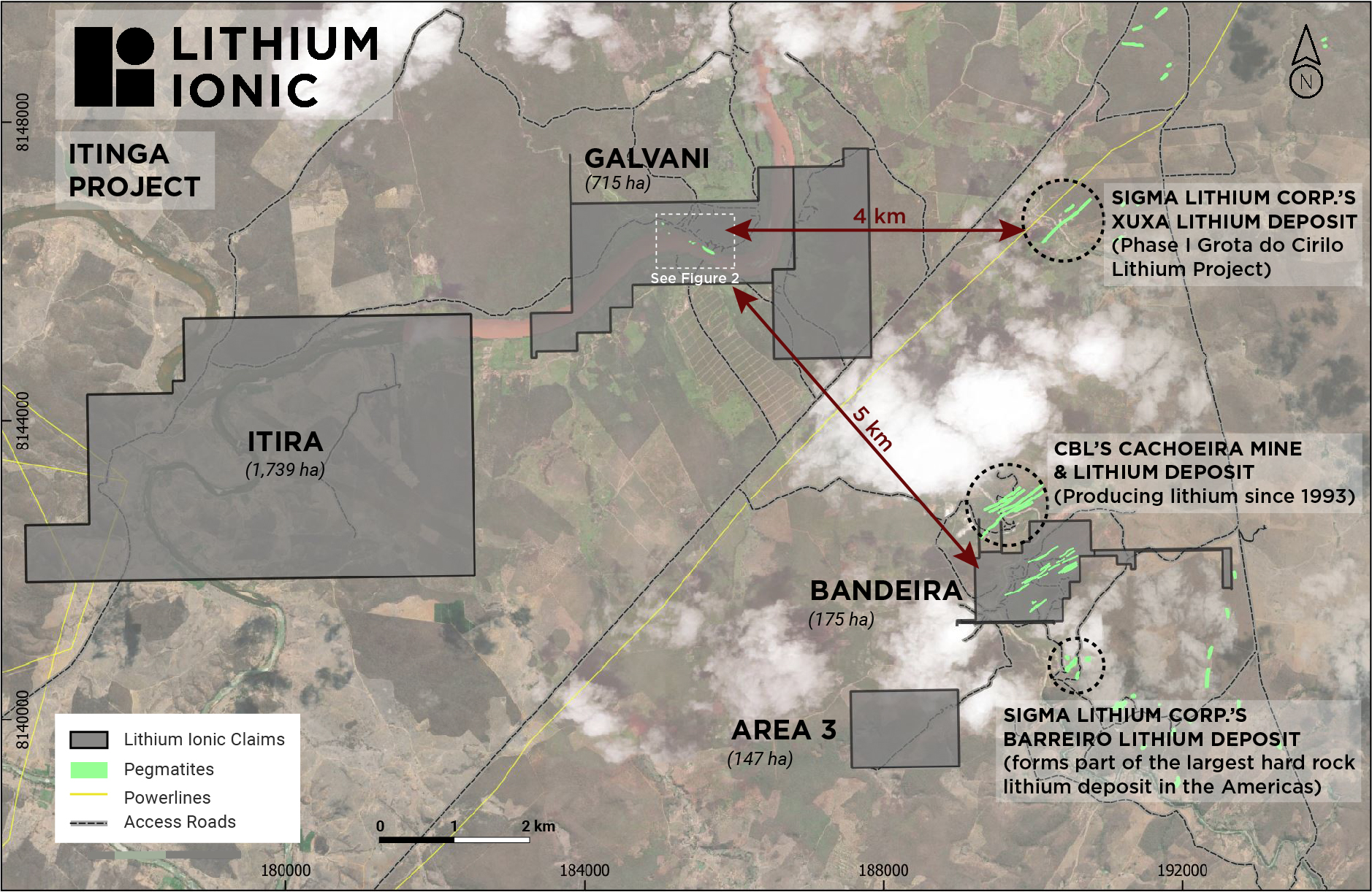 Figure 1: Galvani Property, Forming Part of the Itinga Project